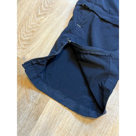 Y2K Women's Black Baggy Cargo Utility Pants Size 10 Zip Off‎ - Picture 7 of 8